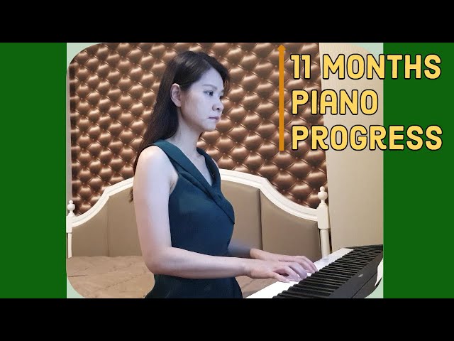 Pedal VS No pedal: Liebestrӓume easy ver. (11 months piano progress)
