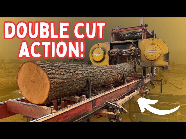 Why Our Pallets Are Better!  Double Cut, Not Double Bladed Bandsaw Sawmill Action!