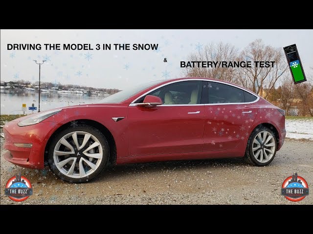 Tesla Model 3 Real World WINTER Driving Experience and Battery Range Test - PART 1