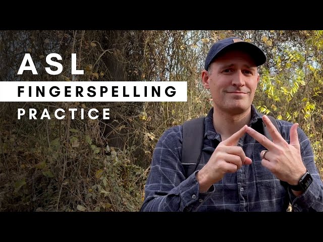 ASL Fingerspelling Practice in 60 seconds | 4K