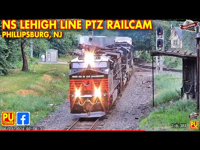 🔴 LIVE PTZ Railcam | NS Lehigh Line | Phillipsburg, NJ