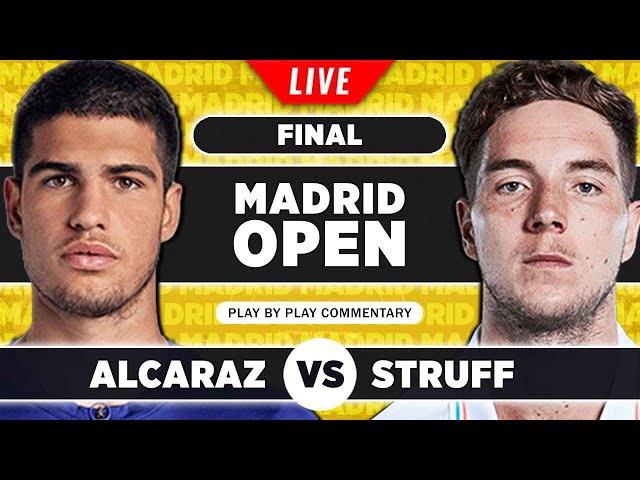 ALCARAZ vs STRUFF | ATP Madrid Open 2023 Final | LIVE Tennis Play-by-Play