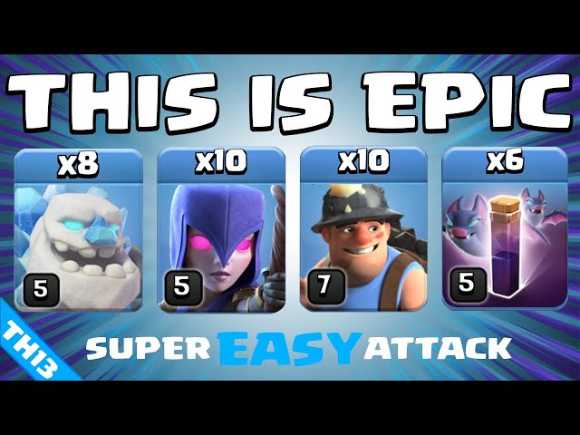 This NEW TH13 Attack is SUPER POWERFUL! TH13 Attack Strategy | Clash of Clans