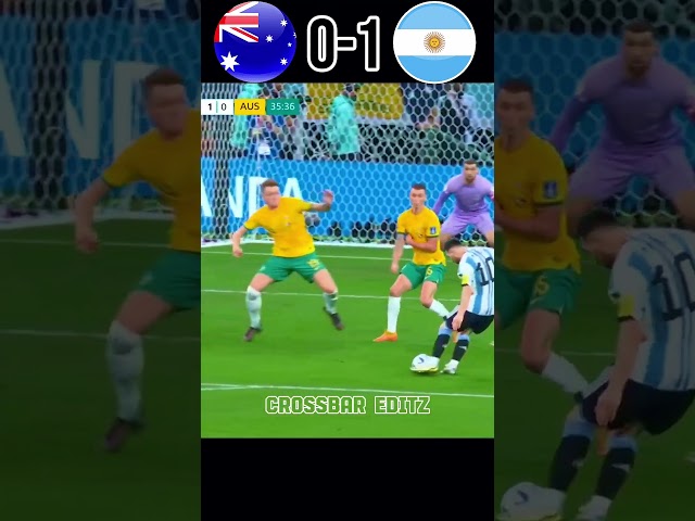 Argentina VS Australia 2022 World Cup Match Messi Goals #youtube #football #shorts