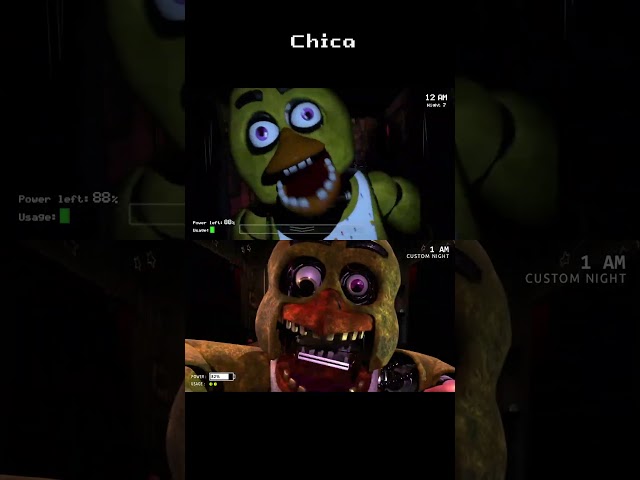 Five Nights at Freddy's VS Five Nights at Freddy's Plus. All Jumpscares #fnaf #fnafplus #jumpscares
