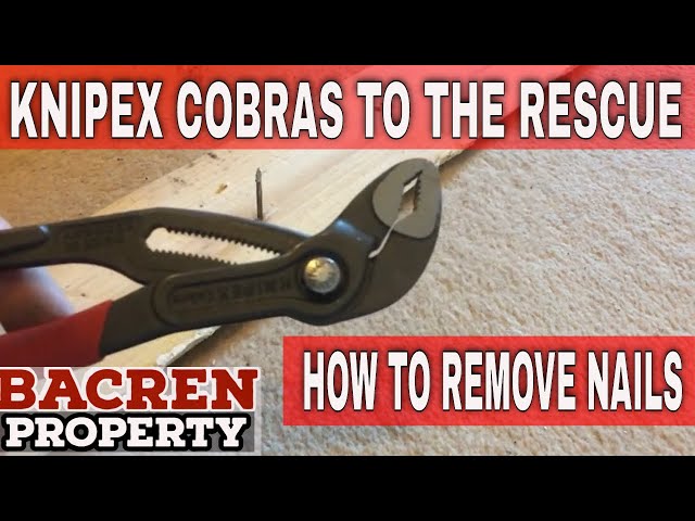 How To Remove Nails From Skirting Boards or Architraves | Knipex Cobra