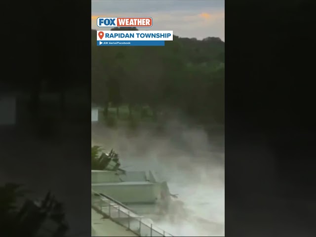 House Falls Into River At Rapidan Dam In Minnesota