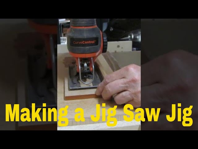 Making a Jigsaw Guide Jig in One Minute DIY #Shorts