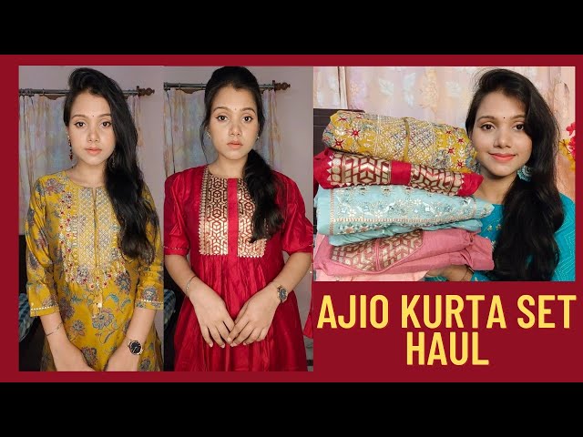 ❤️*AJIO Kurta set Haul*Wedding collection part-2❤️Ajio Kurti Haul ❤️My dream project ❤️Ajio Haul ❤️