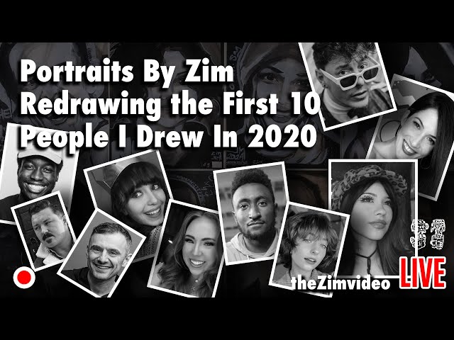 Portraits By Zim Redrawing The First 10 People I Drew In 2020 Part 2