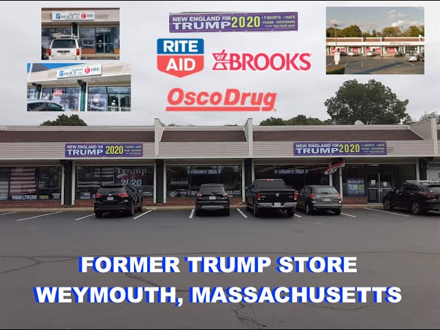 Former Trump Store now closed Andrea's Police Supply (and Former Rite Aid) - Weymouth, Massachusetts