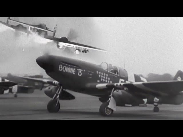 WWII Dogfights:  P-51 Mustangs vs. Luftwaffe