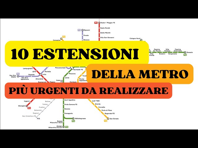 Le 10 estensioni della metropolitana di Milano più urgenti da realizzare