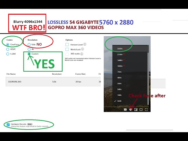 SECRET......GOPRO MAX CAN GO HIGHER THAN 5.6K!  TRY 5760x2880!!!!!!!!!!!!!!!!!!!!!!!!!!!!!!!!!!!!!!!