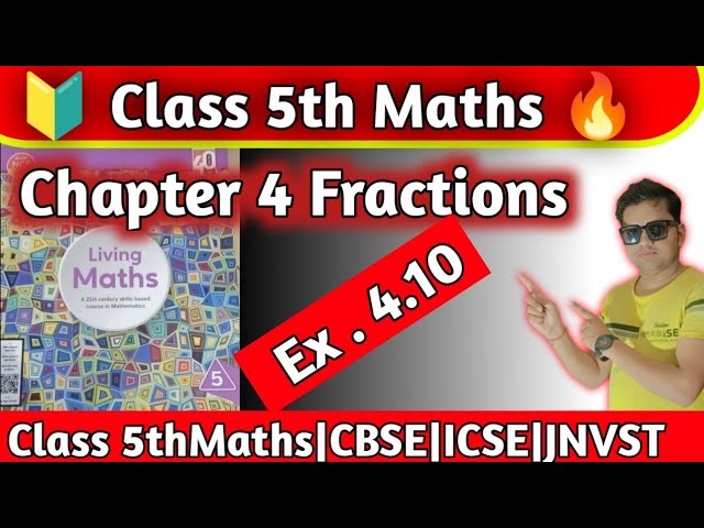 Class 5 Maths Chapter  4 Fractions |Exercise 4.10|Class 5th Maths Ratna Sagar|hpsgurugram |hps