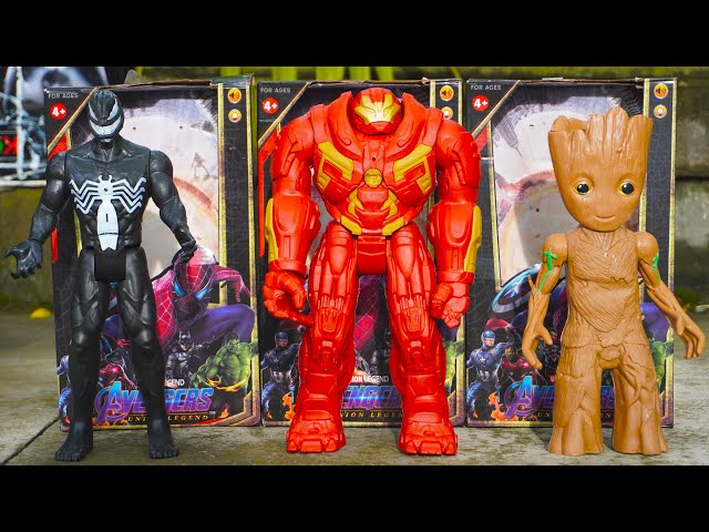 Spider-Man Mở Hộp Đồ Chơi, Iron-Man Robot, Người Cây Groot, VeNom || Unboxing Marvel Avengers Toys