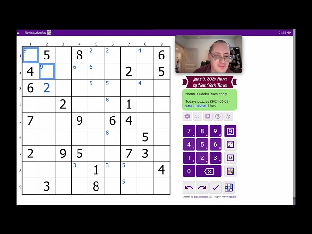 Sudoku 2024 06 09 hard