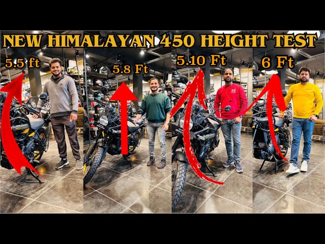 Royal Enfield New Himalayan 450 Seat HEIGHT Test | Will 5.4, 5.8 & 6ft Height WORK ? Rs. 2.69 lakh