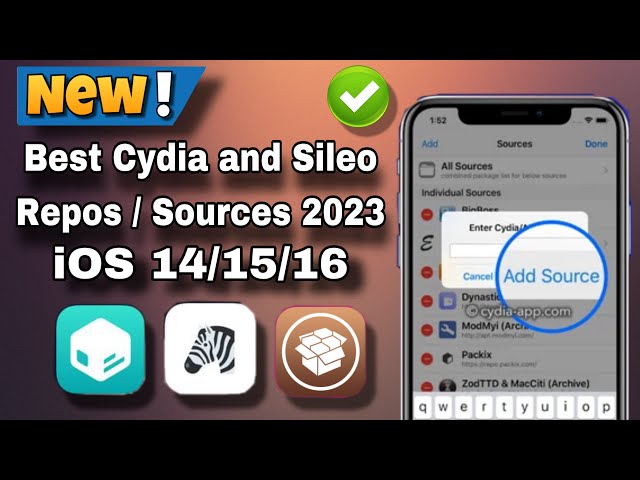 Best Cydia and Sileo Repos / Sources 2023 supports iOS 14/15/16