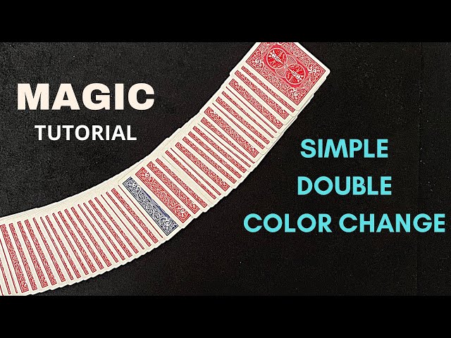 Magic Card Trick Tutorial 🃏 ♠️Simple Double Color Change - Chicago Opener