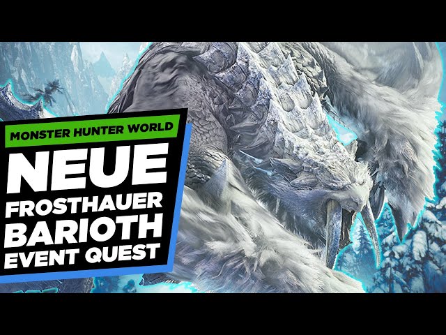 Neuer Barioth mit legendärer Rüstung - Das erwartet dich Monster Hunter World Iceborne News Deutsch