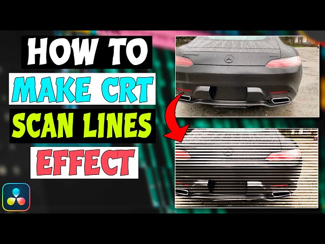 How To Make CRT Scan Lines Effect in Davinci Resolve | Scanlines Effect (VHS Effect)