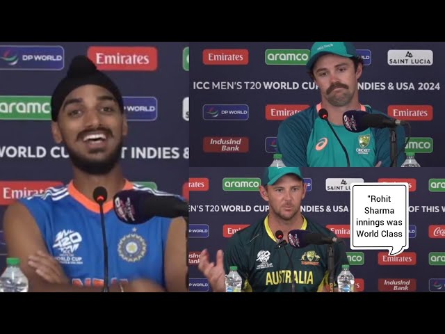 Rohit Sharma World Class - Arshdeep Singh Josh Hazlewood & Travis Head press conference - IND vs AUS