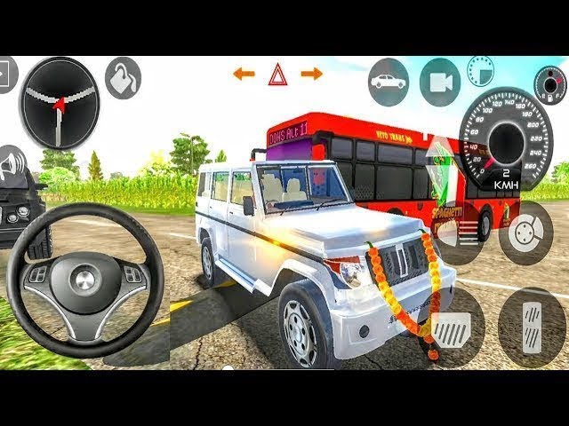 Driving  Car And Hitting Bus In indian cars simulator | Gadi Wala Game For Kids