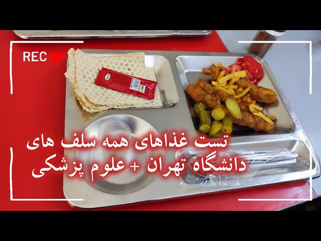 تست غذای همه سلف های دانشگاه تهران+ خوابگاه و پزشکی | کدوم غذا و سلفا بهترن ؟  food menu university