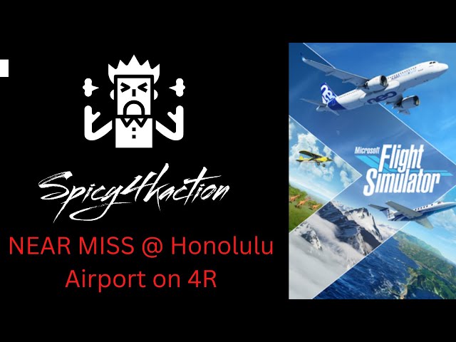 MSFS 2020 - Honolulu landing narrowly avoid plane on runway