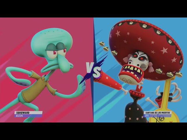 Squidward Arcade Mode (Master Class) Nickelodeon All-Star Brawl 2
