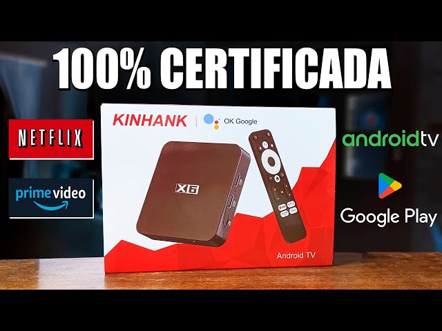 LANÇAMENTO! TV Box Android Kinhank X6 com Certificado do Google!
