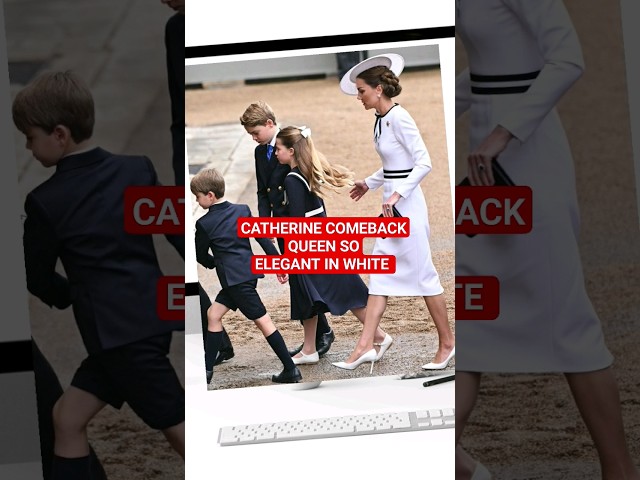 #CATHERINE FUTURE QUEEN GETS FAMILY INTO POSITION TROOPING THE COLOUR#shortsviral #shortsviral louis