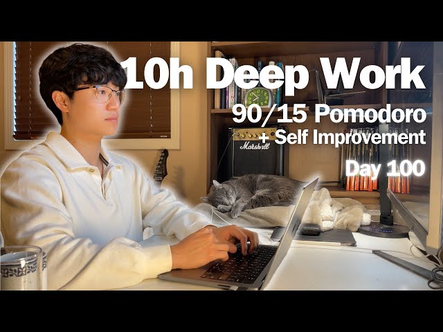 10h Deep Work | LIVE POMODORO 90/15