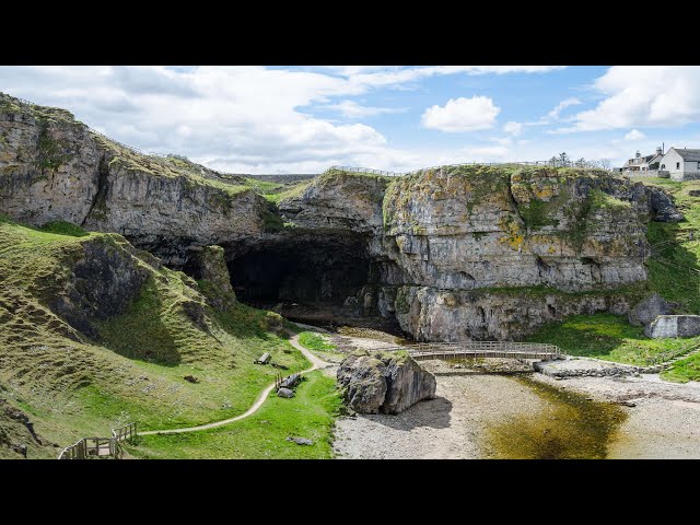 Smoo Cave in Durness Highland Scotland #Travel #Tourism DJI Drone Aerial Views & Walking tour
