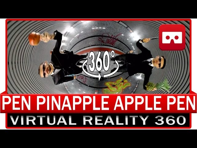 360° VR VIDEO - PPAP Pen Pineapple Apple Pen - HITMAN Cover - VIRTUAL REALITY 3D