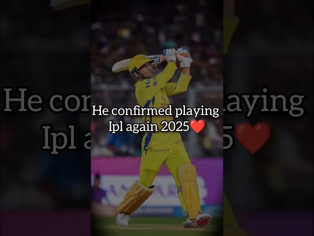 He confirmed 😎#ipl#csk#dhoni#cricket#msd#msdhonifanpage#viral#trednding#shortsviral#mostviewed