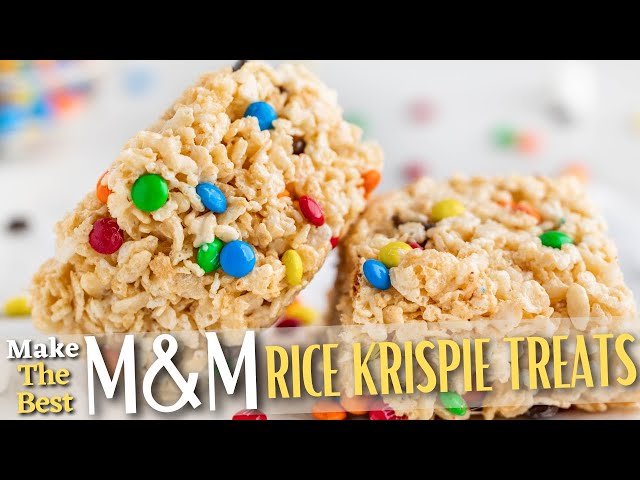 M&M Rice Krispie Treats