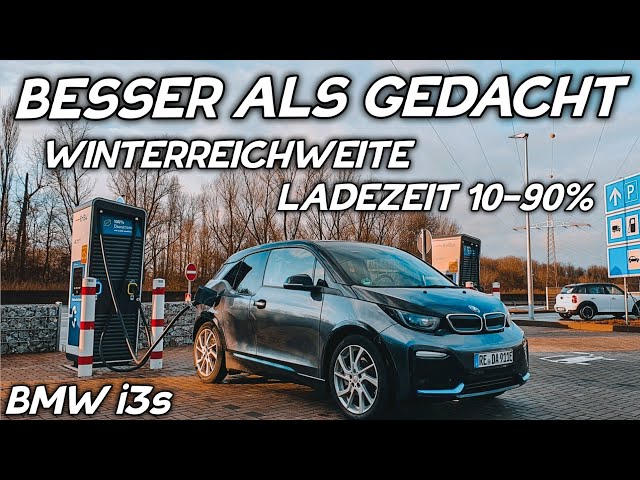 BMW i3S Wintertest. Reichweite Ladezeit 10-90% & Verbrauchstest Elektroauto #bmwi3 #eauto