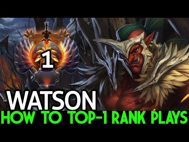 WATSON [Troll warlord] How to TOP-1 Rank Plays No Mercy 20 Kills Dota 2