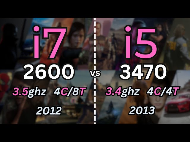 i7 2600 vs i5 3470 Tested in 14 Games (2024) | 1080p
