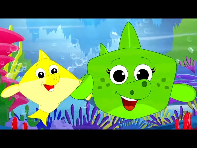 Baby Shark Song, Animal Cartoon Kindergarten Rhymes for Children