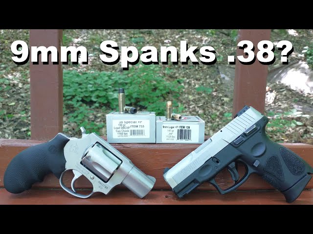 9mm Spanks .38 Special? Underwood 9mm+P JHP VS .38 Special+P LHP - Short Barrel Ballistic Test