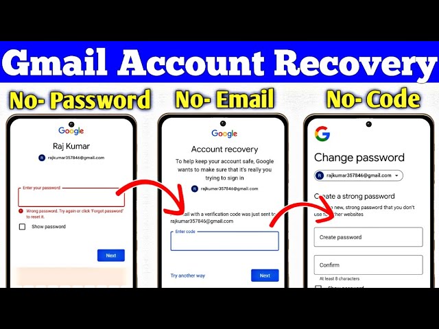 Google Account Recovery | Gmail Recover kaise  kare | How To Recover Gmail Account