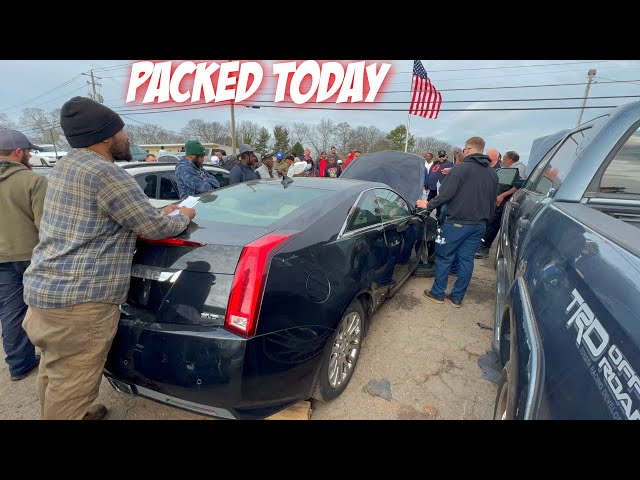 IT WAS PACKED DAY & CHEAP CAR PRICES AT THE PUBLIC AUTO AUCTION TODAY!