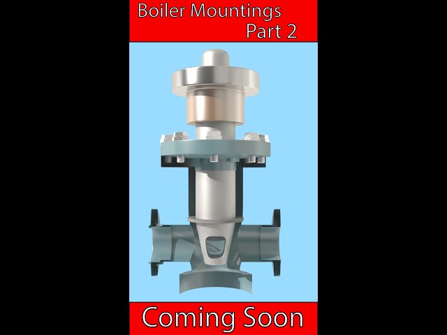 Boiler mountings (BlowOFFCock) in coal based thermal power plants #BOC #boiler #animation #shorts