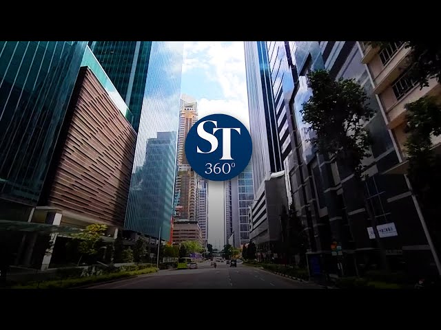 360-degree look at the CBD as Singapore enters 'circuit breaker' mode