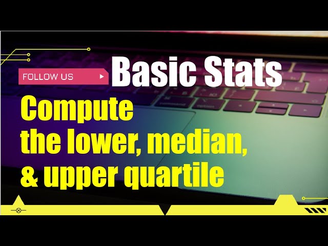 How to compute the lower, median, & upper quartile #shorts