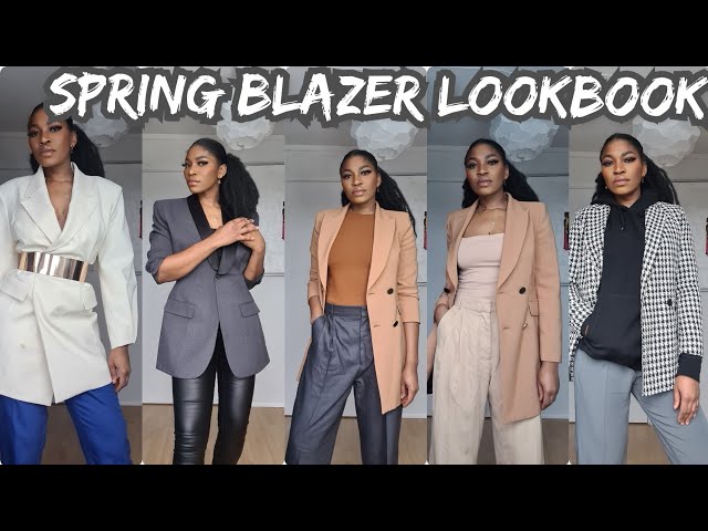 Spring/summer blazer lookbook and outfit ideas| How to mix and match blazer outfits| ZARAHAUL #HAUL