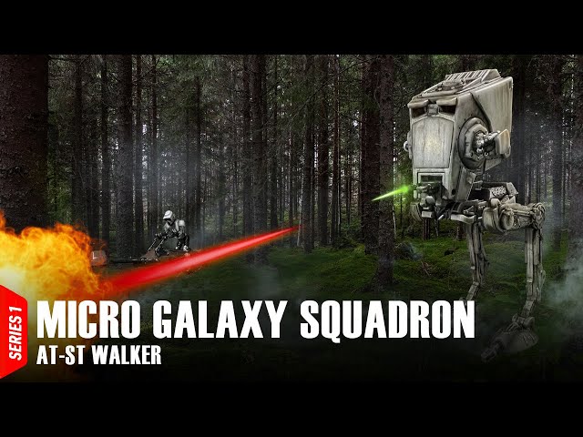 Star Wars Micro Galaxy Squadron | AT-ST Walker Unboxing and Custom Paint Job